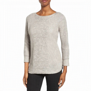𝅺NIC + Zoe Electric Boost Boatneck Two Tone Sweater